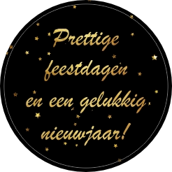 Sticker prettige feestdagen