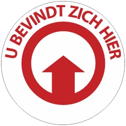 sticker U bevindt zich hier