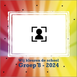 Stoeptegel Groep 8 Wij Kleuren De School - Met Eigen Foto