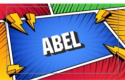 Superheld strip naam aanpasbaar