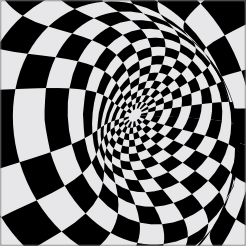 Tegel optische illusie