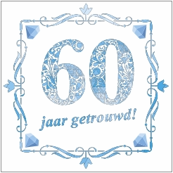 Tegeltje 60 jaar getrouwd