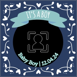 Tegeltje baby - Jongen