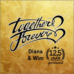 Tegeltje Getrouwd Together Forever