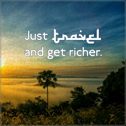 Tegeltje just travel and get richer