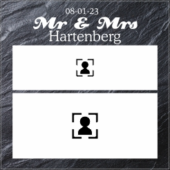 tegeltje mr & mrs