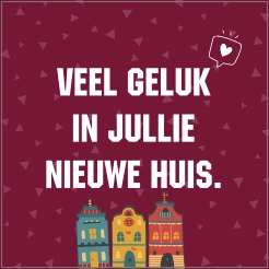 Tegeltje veel geluk in jullie nieuwe huis