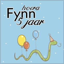 Tegeltje verjaardag - 5 jaar