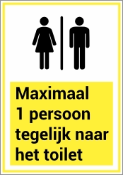 Toilet 1 persoon tegelijk