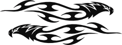 Tribal sticker vogel