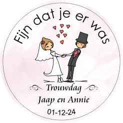 Trouwdag sticker