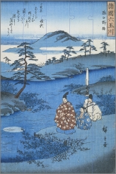 Utagawa Kuniyoshi - Noji, in de provincie Omi, Hiroshige (I)