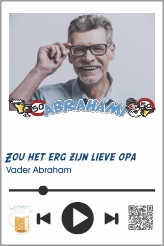 Vader Abraham bordje muziek print