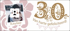 Van harte gefeliciteerd 30