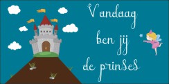 Vandaag ben jij de prinses