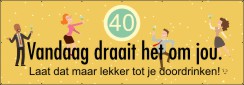 Vandaag draait het om jou