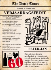 Verjaardagsfeest krant