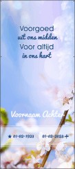 Voorgoed uit ons midden grafdoek