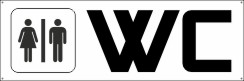 WC Man & Vrouw + Tekst