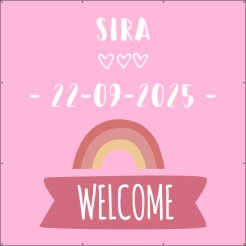 Welcome geboorte meisje