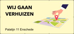 Wij gaan verhuizen spandoek