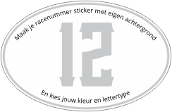 Zelf je racenummer sticker maken